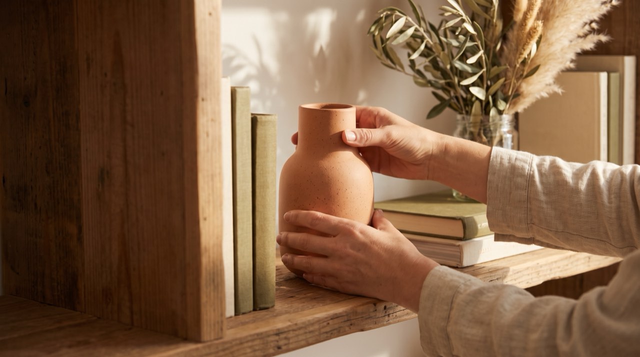 Styling hands, interior design