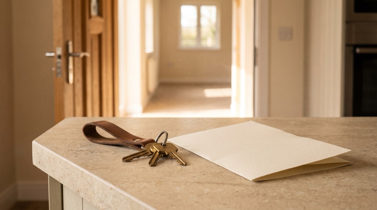 Keys handed over, property management