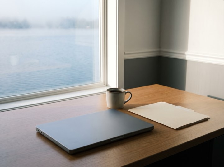 The desk