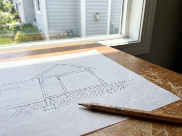 The section, drawn
