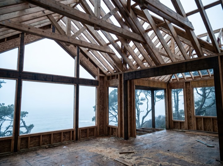Framing the tall openings