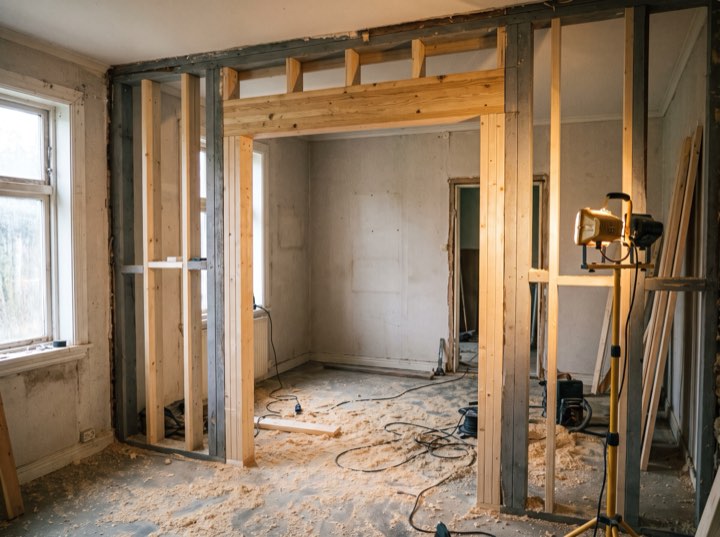 Framing the new opening