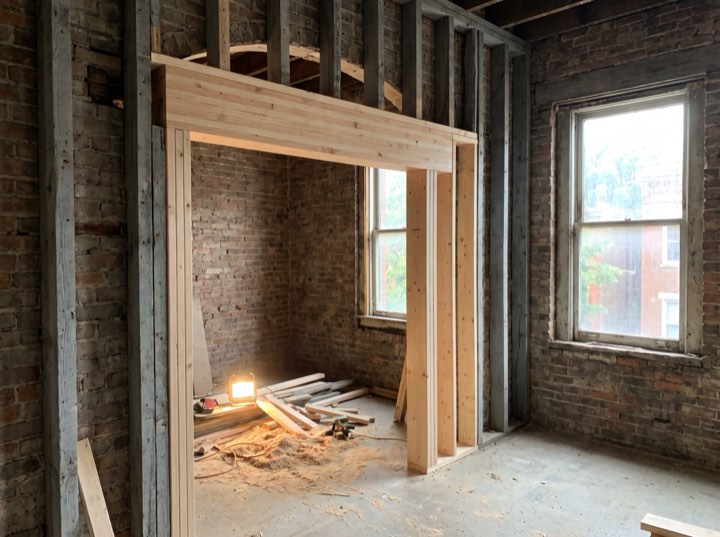 Framing the new opening
