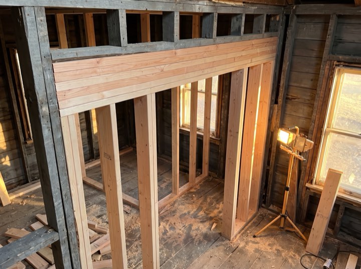 Framing the new opening