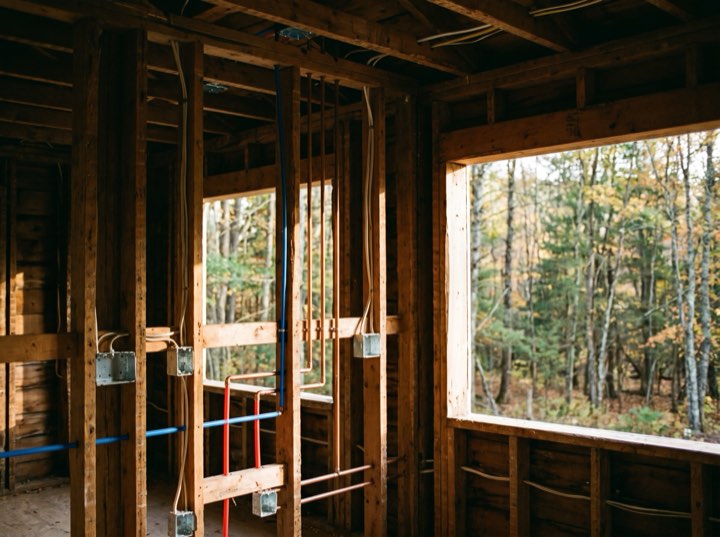 Rough-in, inspected before it closes