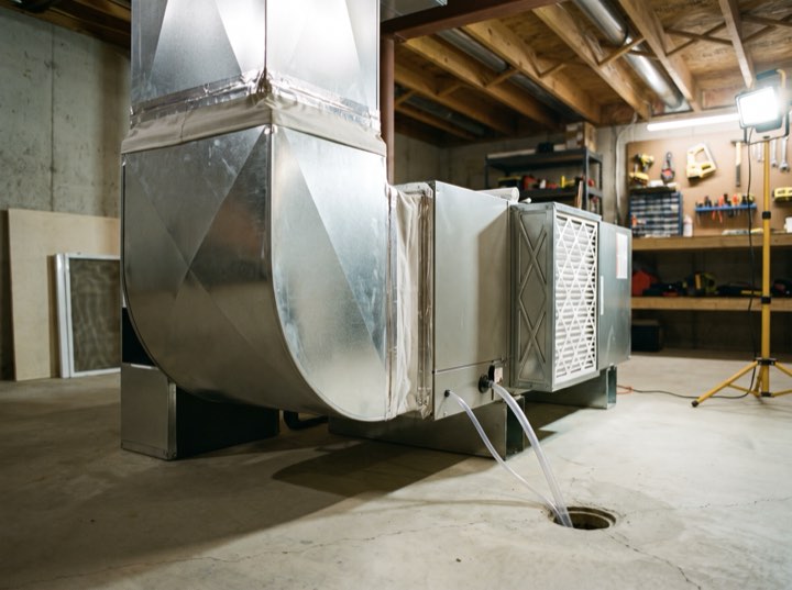 Air handler, plenum sealed