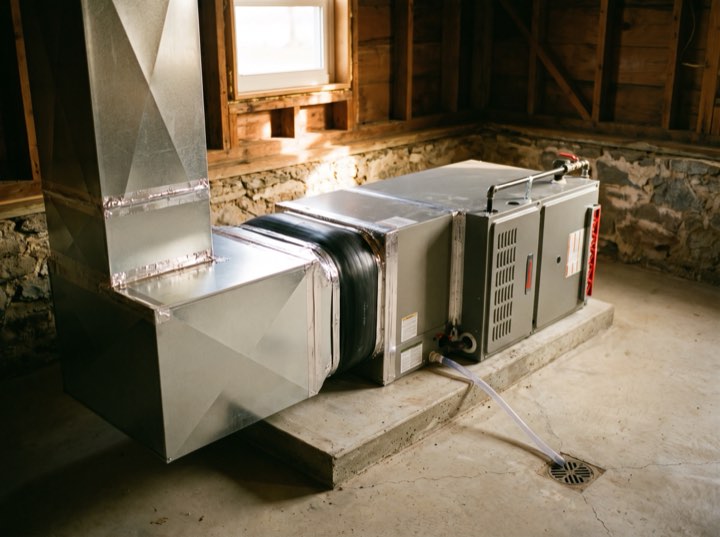 Air handler, plenum sealed