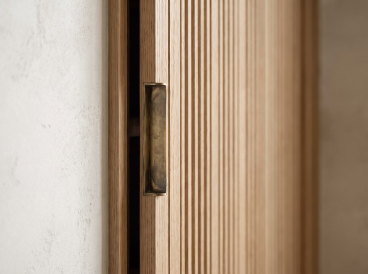 Joinery, brass and oak