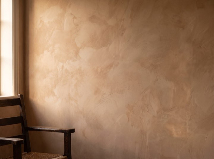Limewash, in afternoon light
