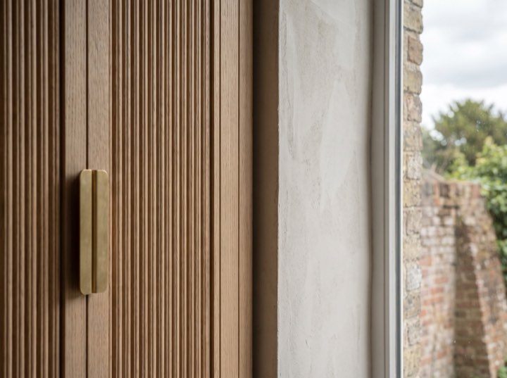 Joinery, brass and oak