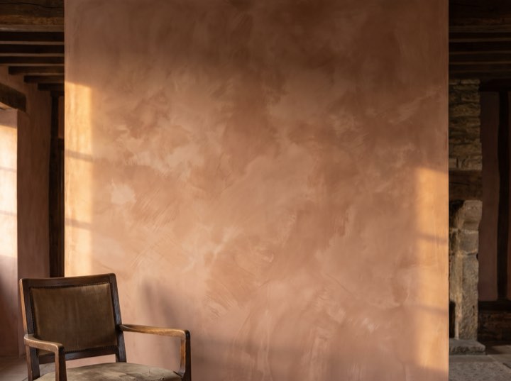 Limewash, in afternoon light