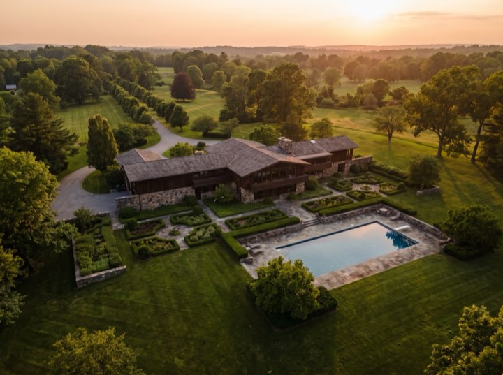 The estate from above