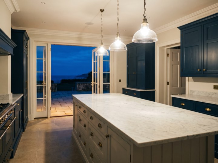 Kitchen at twilight