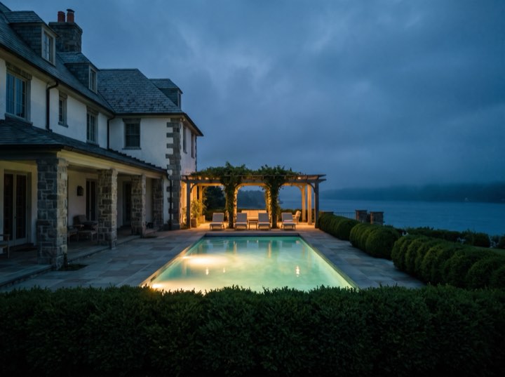 Terrace and pool