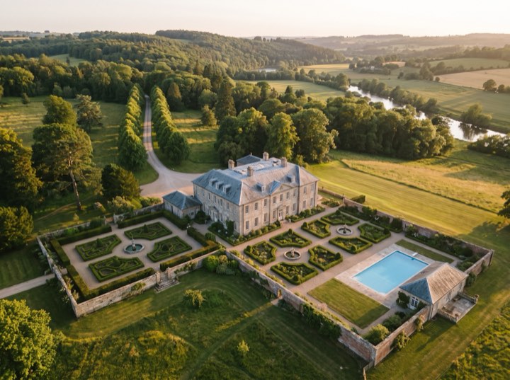 The estate from above