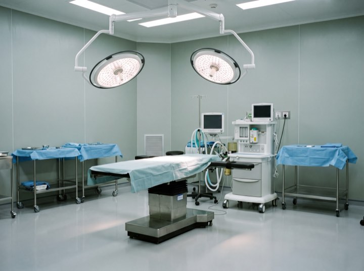 The operating suite, set for a case