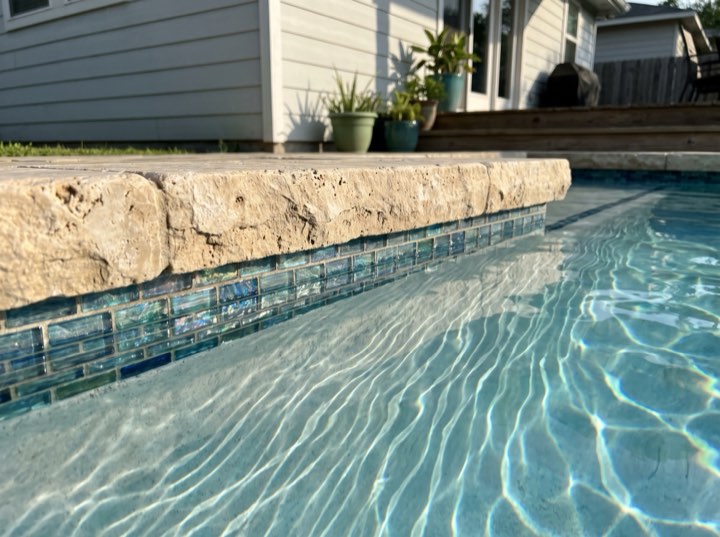 Coping at the waterline