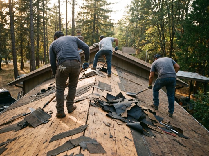 Tear-off, down to the deck