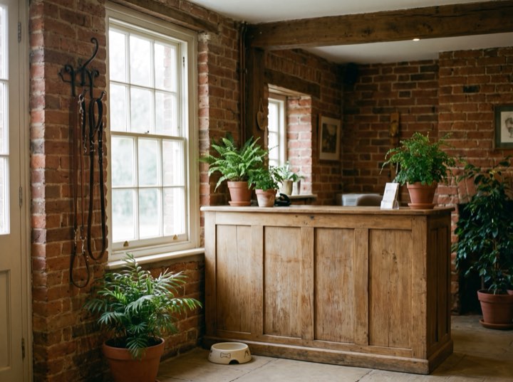 The reception counter