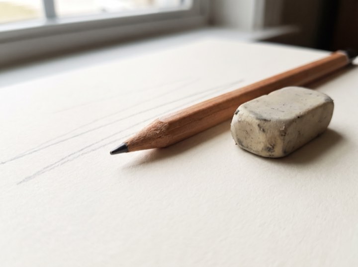 Worked out in pencil